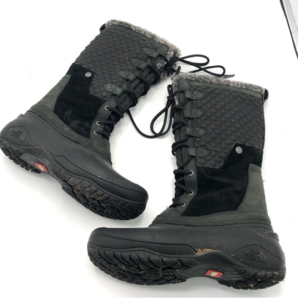 THE NORTH FACE Shellista III Tall Winter Boots Snow Black PrimaLoft Waterproof - Picture 11 of 11